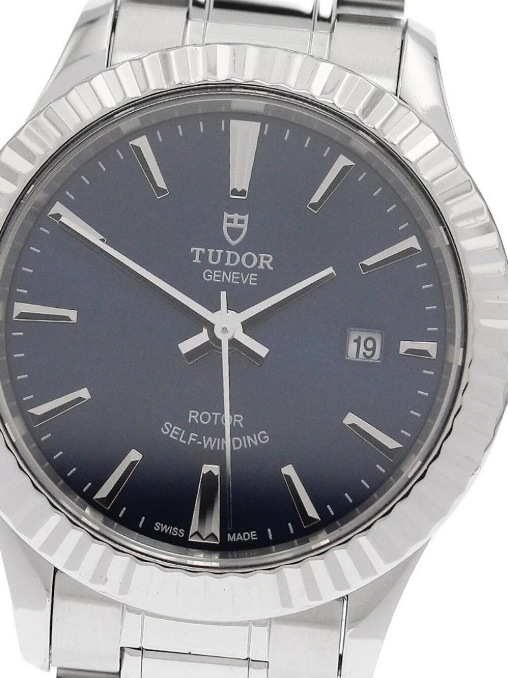 TUDOR Style 12110 Date Navy Dial Automatic Ladies Watch_933148